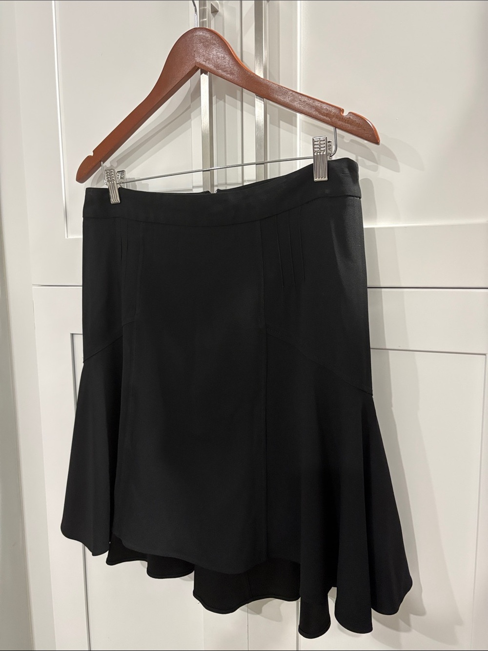 Dolce & Gabbana Black High-Low Flared Skirt